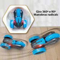 Carrinho Controle Remoto Manobra Radical 360 Luzes Som Brinquedo Super Carro Criança Divertido Aventura - 3