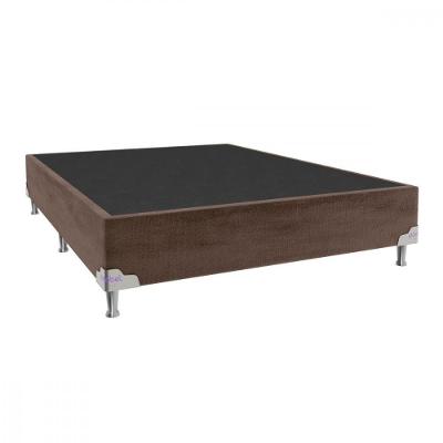 Base Para Cama Box Casal 138x188x28 Sued Marrom Portobel Marrom
