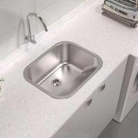 Tanque Lavanderia Lavar Roupa 30l Aço Inox Balcao Pia Com Valvula Sifao Limpeza Lavabo Casa - 7