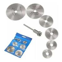 Kit 7 Peças Mini Disco Serra Circular Micro Retifica Dremel - 1