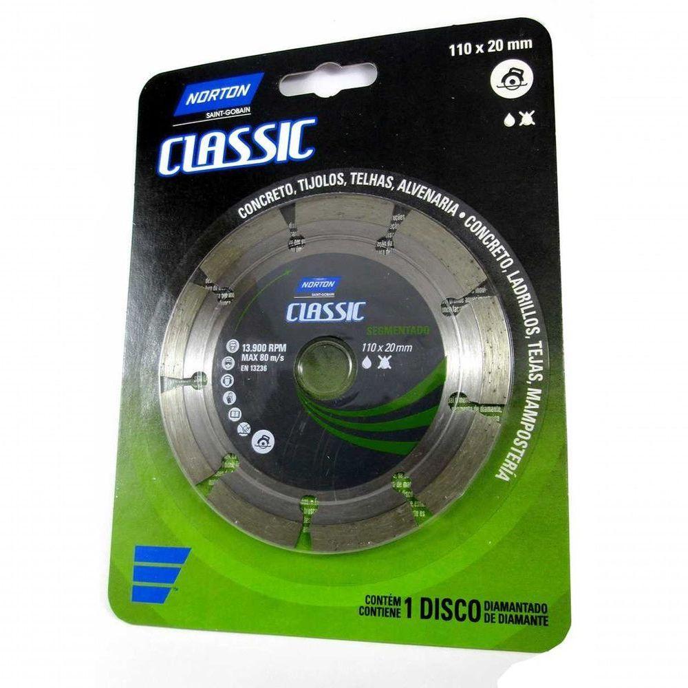 Disco Diamantado Classic Segmentado 110 X 20mm - 1