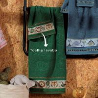 Jogo De Toalha De Banho Infantil 2 Peças Soft Kids Com Lavabo Appel Verde - Selva