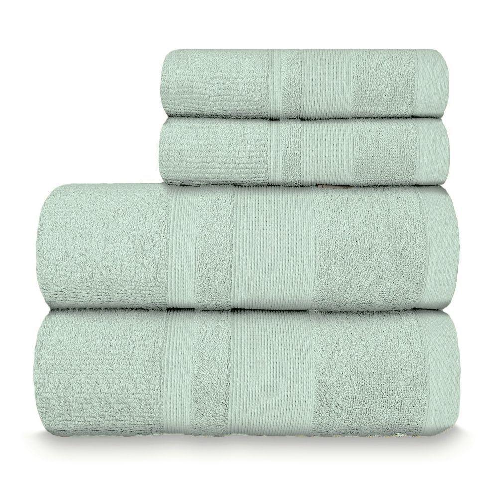 Jogo De Toalha Banhão Master 100% Algodão 4 Peças Gramatura 550 Verde Ice - 1