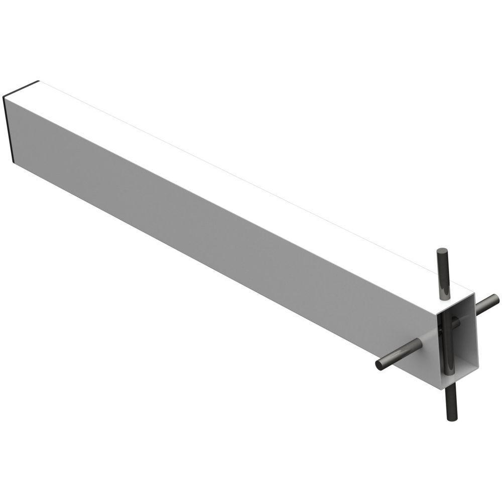 2 Suportes Pia Chumbar Bancada Mesa 40 Cm - Branco - 8