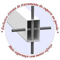 3 Suportes Pia Chumbar Bancada Mesa 60 Cm - Branco - 6