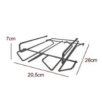 Suporte De Encaixe Em Aço Para Taças - Stolf Preto - 2