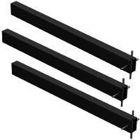 3 Suportes Pia Chumbar Bancada Mesa 50 Cm - Preto - 1
