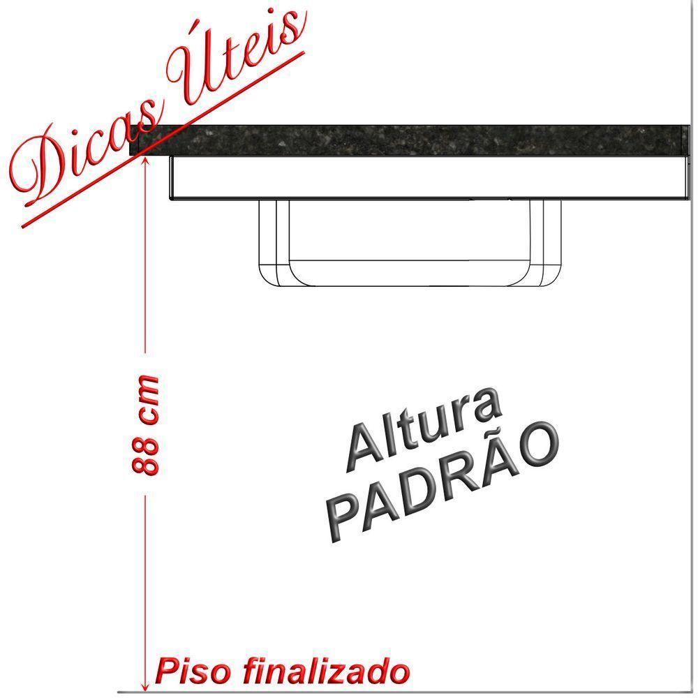 Suporte Pia Chumbar Bancada Aparador Mesa 60 Cm Preto - 10
