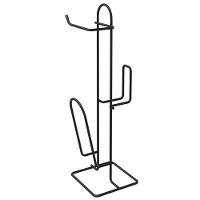 Suporte De Papel Higiênico Com Revisteiro-lenço Umedecido - Stolf Preto - 1