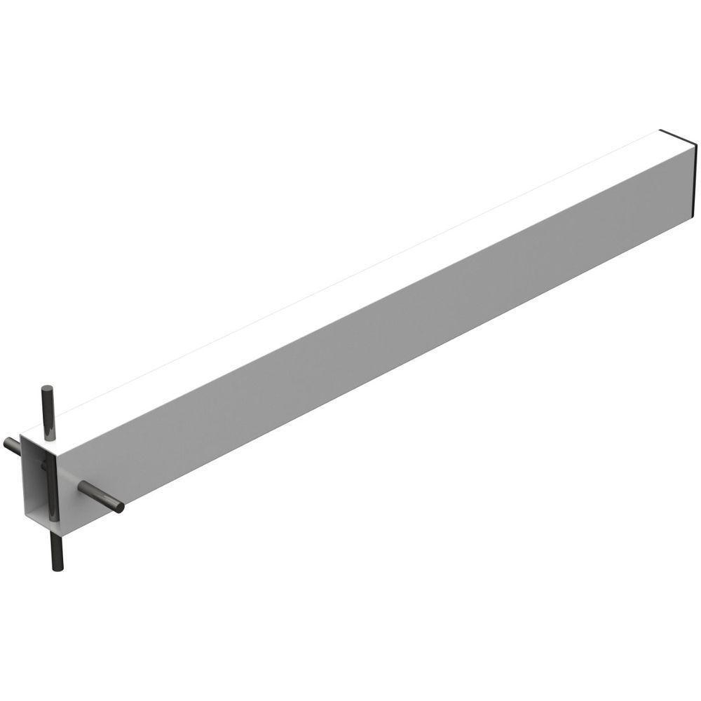 2 Suportes Pia Chumbar Bancada Mesa 50 Cm - Branco - 2