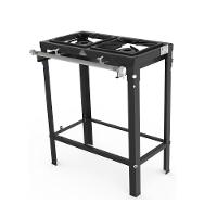 Fogão A Gás Baixa Pressão Com Pés Em Aço Carbono E 2 Queimadores Simples PMS-200 Progás - 1