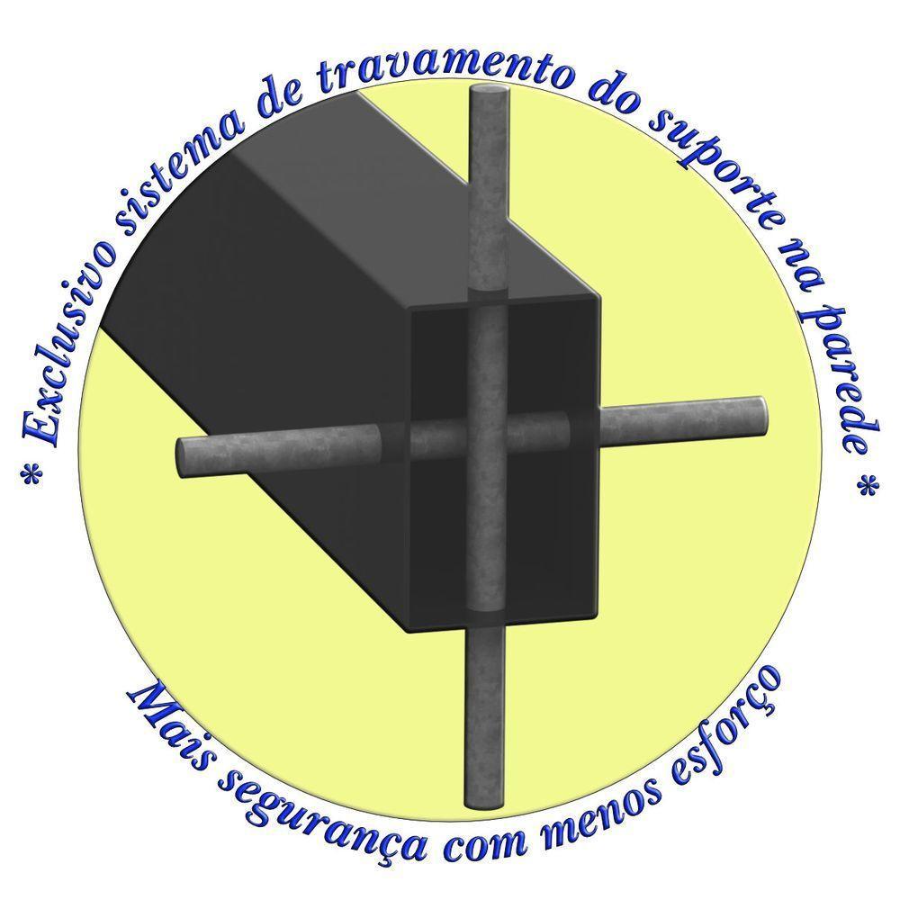 Suporte Pia Chumbar Bancada Mesa 50 Cm Preto - 7