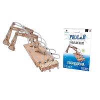 Brinquedo Escavadeira Hidráulica Polilab Maker - Polibrinq - 3