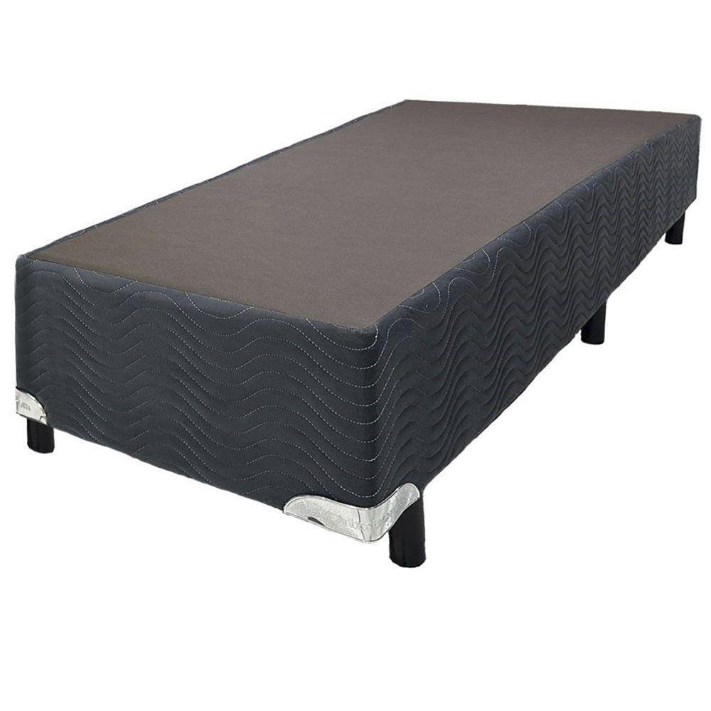 Base Cama Box Solteiro Sommier Camurça 79x198x30 Ortobom Cinza/chumbo - 1