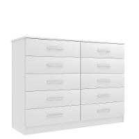 Closet Lisboa Com Cômoda 10 Gavetas Premium Marbela - Branco - 2