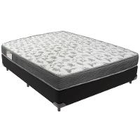 Cama Box Preto E Colchão Iso100 Espuma D33 Viúvo Ortobom - 1