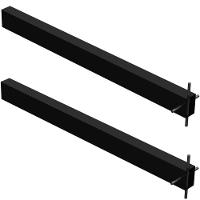 2 Suportes Pia Chumbar Bancada Mesa 60 Cm - Preto - 1