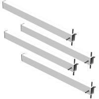 4 Suportes Pia Chumbar Bancada Mesa 50 Cm - Branco - 1