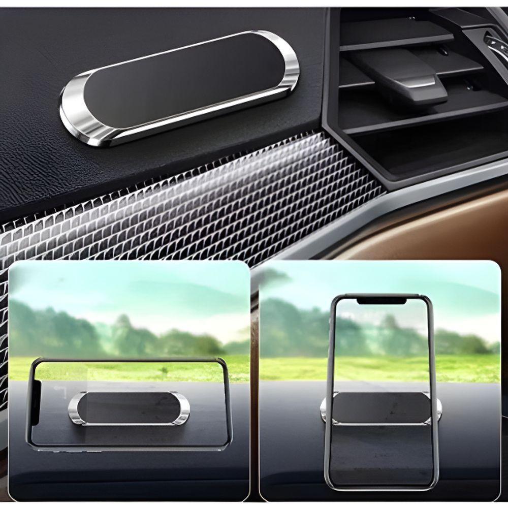 Suporte Veicular Celular Imã Universal Vertical Ou Horizontal Carro Automóvel Veículo Magnético - 1