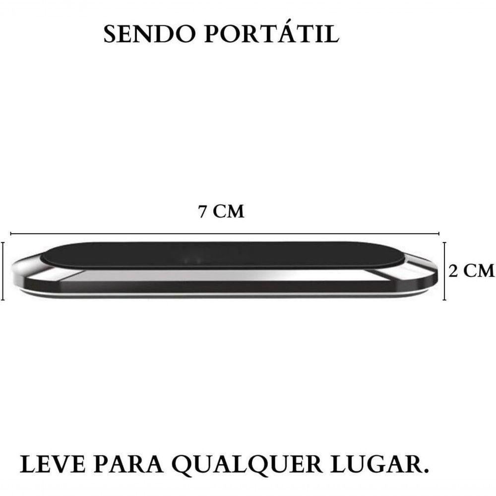 Suporte Veicular Celular Imã Universal Vertical Ou Horizontal Carro Automóvel Veículo Magnético - 8