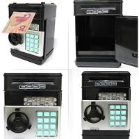 Mini Cofre Eletrônico Digital Senha 4 Dígitos Notas E Moedas - 3