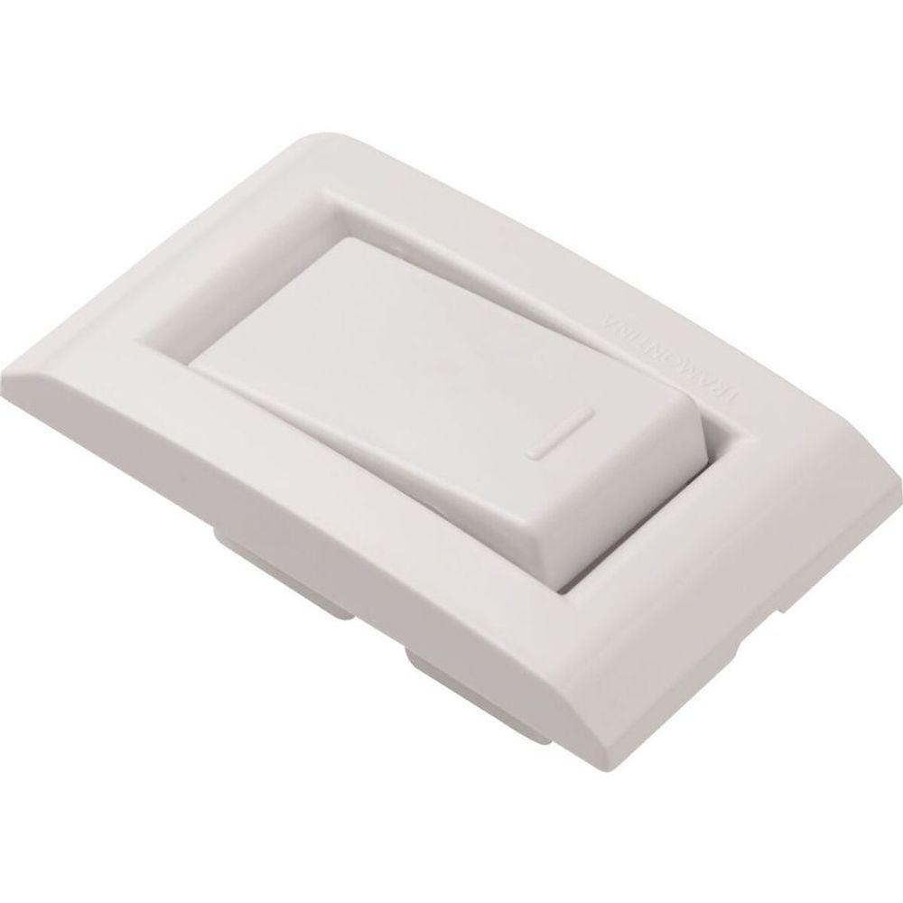 Conjunto Para Móvel 1 Interruptor Simples 10 A Tramontina Liz Branco - 2