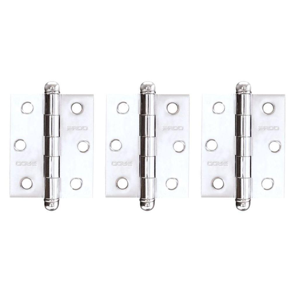 Dobradiça Sem Rolamento Inox Polido Pado 3530 - 3.1-2 Com 3 Unidades - 1