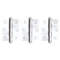 Dobradiça Sem Rolamento Inox Polido Pado 3530 - 3.1-2 Com 3 Unidades - 1