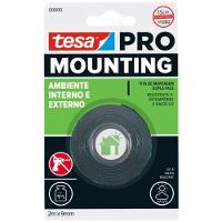 Fita Dupla Face Interna E Externa Tesa 2m X 19mm - 1