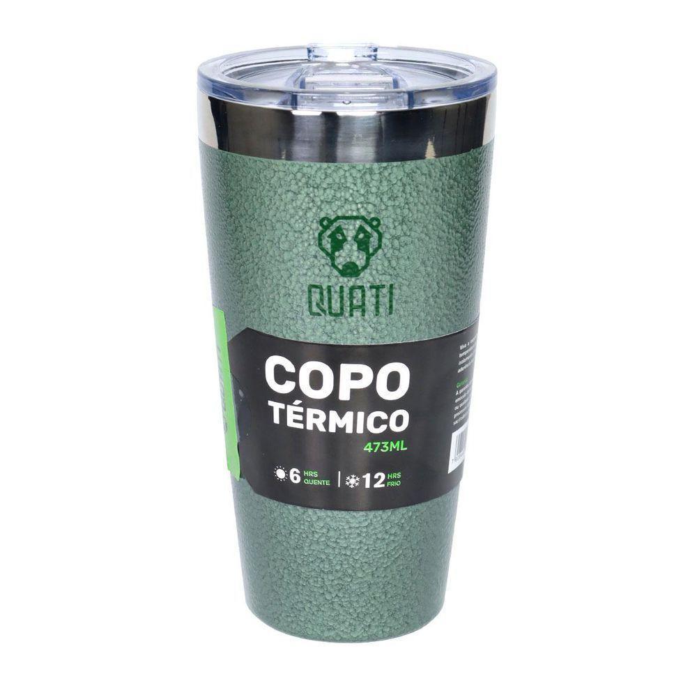 Copo Termico Quati Com Tampa 473ml Verde V2 - Cv2st473ml - 9