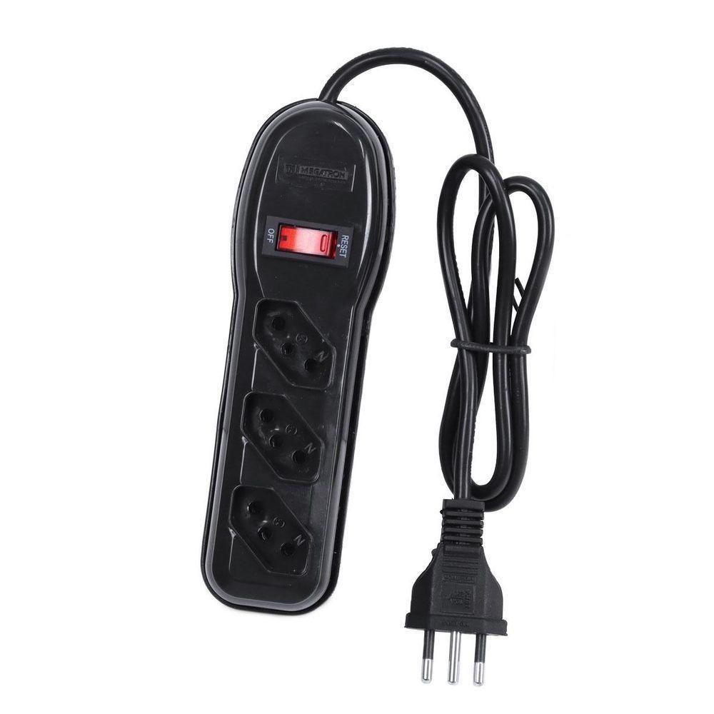 Filtro De Linha 3 Tomadas Pp 0,75mm Comprimento 1mt - 2