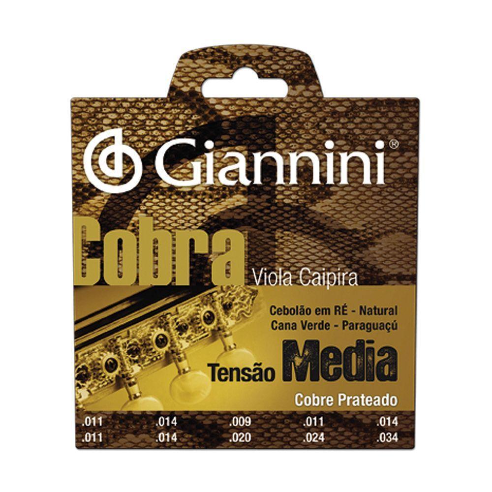 Corda Viola Caipira Giannini Gesvm Media Cobre Prateado - 1