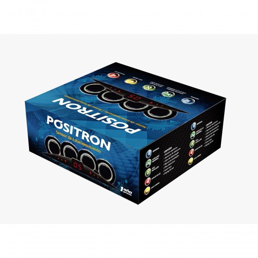 Sensor De Estacionamento Positron 4 Sensores Ps220 Prata - 7