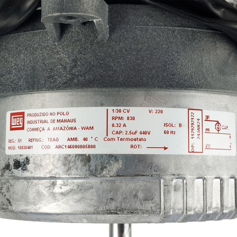 Motor Ventilador Condensador 9 E 12.000 Btus Eco Inv Hjqe-fe Elgin Único - 5