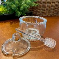 Meleira Em Cristal Com Colher Pearl Bolinha Wolff 11,5x10cm - 7