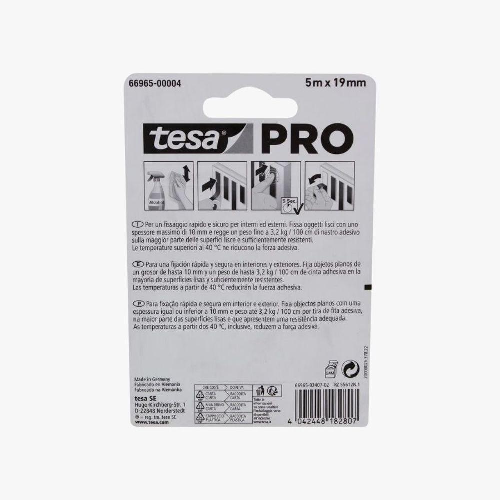 Fita Dupla Face Tesa Pro Mounting Transparente 5m X 19mm - 4