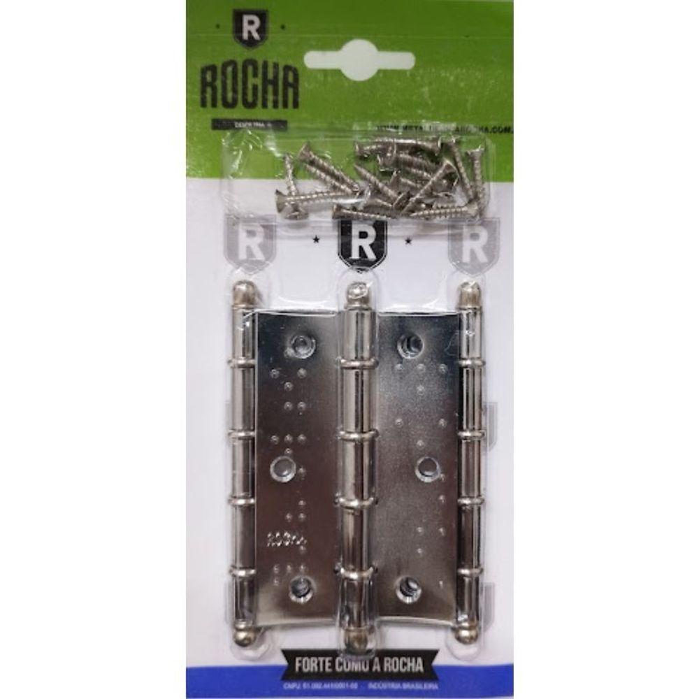 Dobradiça Para Porta Com Bola Rocha S1033afc-3 3.1-2 Com 3 Unidades - 3