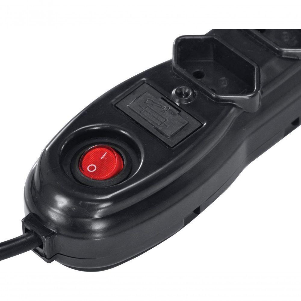 Filtro De Linha 5 Tomadas Pp 0,75mm Comprimento 1mt - 4