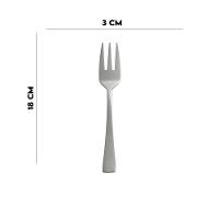 Conjunto 6 Garfos De Sobremesa Para Bolo Jogo Kit Aço Inox Berna Wolff - 2