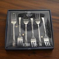 Conjunto 6 Garfos De Sobremesa Para Bolo Jogo Kit Aço Inox Berna Wolff - 3