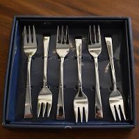 Conjunto 6 Garfos De Sobremesa Para Bolo Jogo Kit Aço Inox Berna Wolff - 7