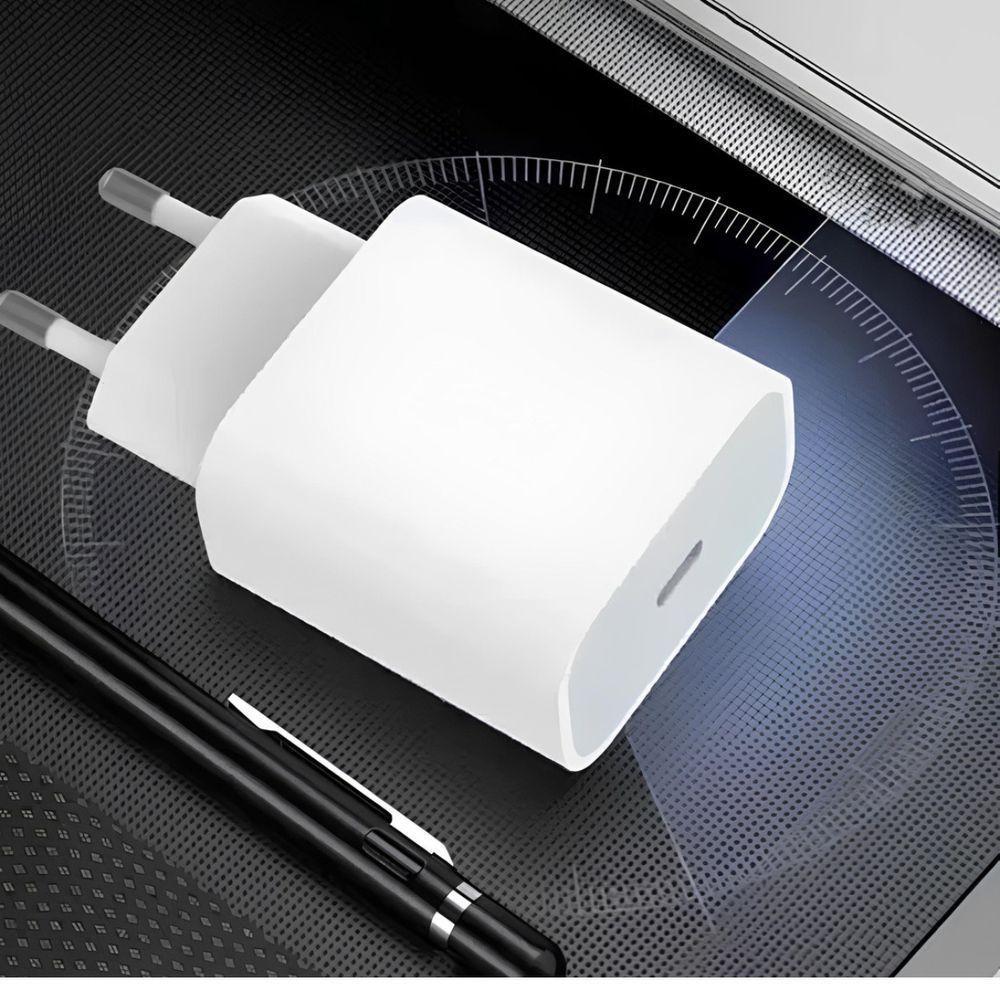 Carregador Turbo Branco Compatível Com Moto G20 - 4