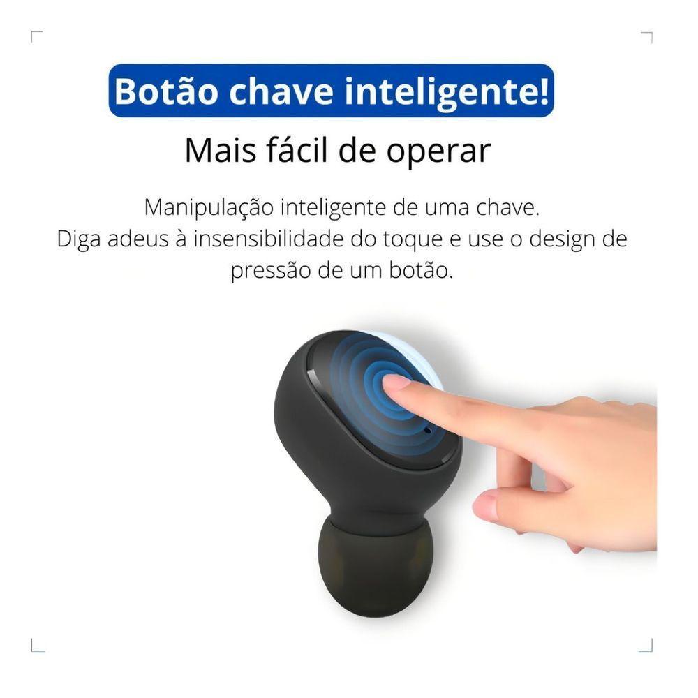 Fone De Ouvido Bluetooth Preto Para Samsung M32 - 4