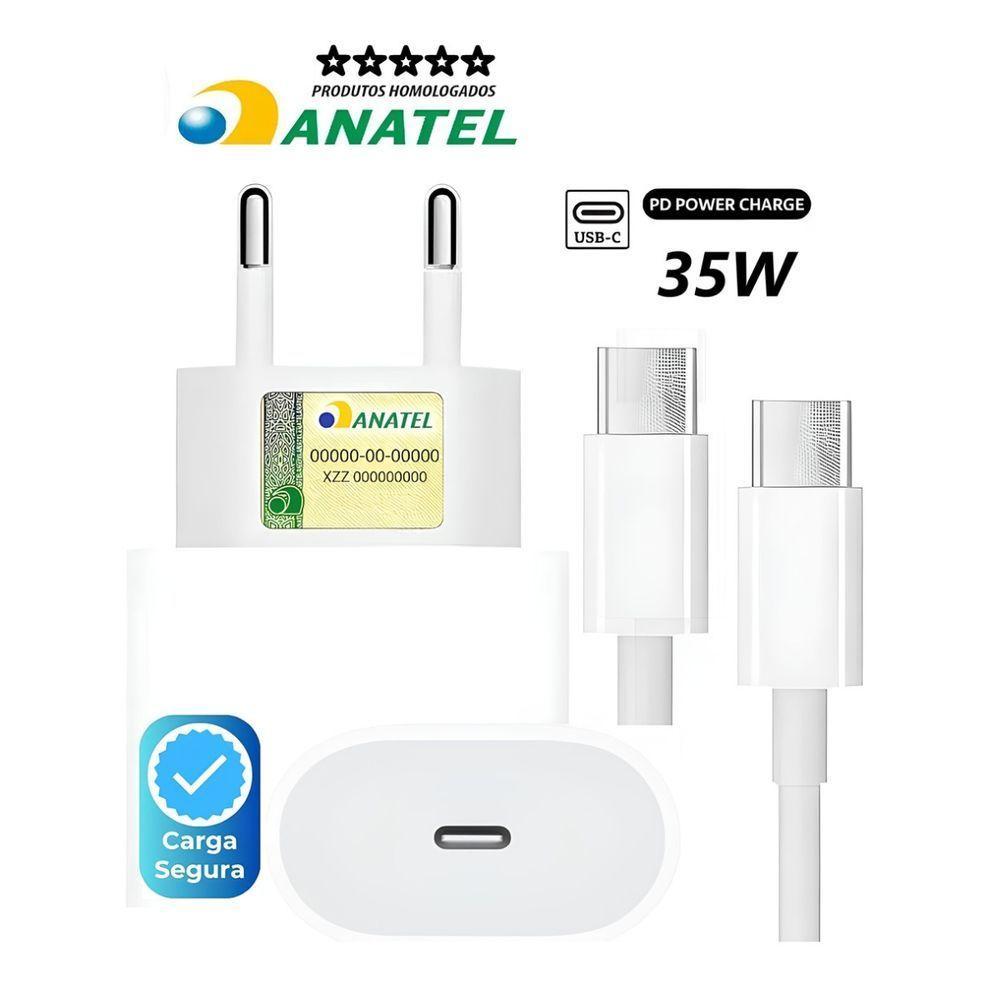 Carregador Turbo Branco Compatível Com Iphone 15 Pro - 3