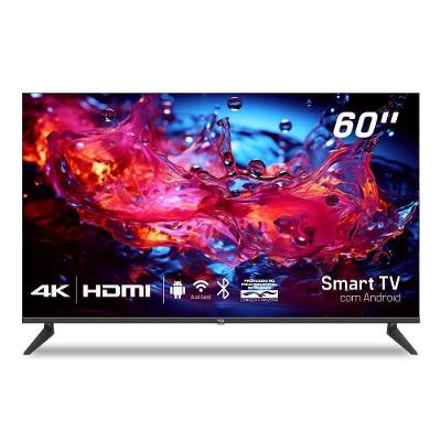 Smart TV HQ 60 UHD 4K HDR Android 11 Sistema Ultrasound Design Slim Processador Quad Core HQSTV60NK