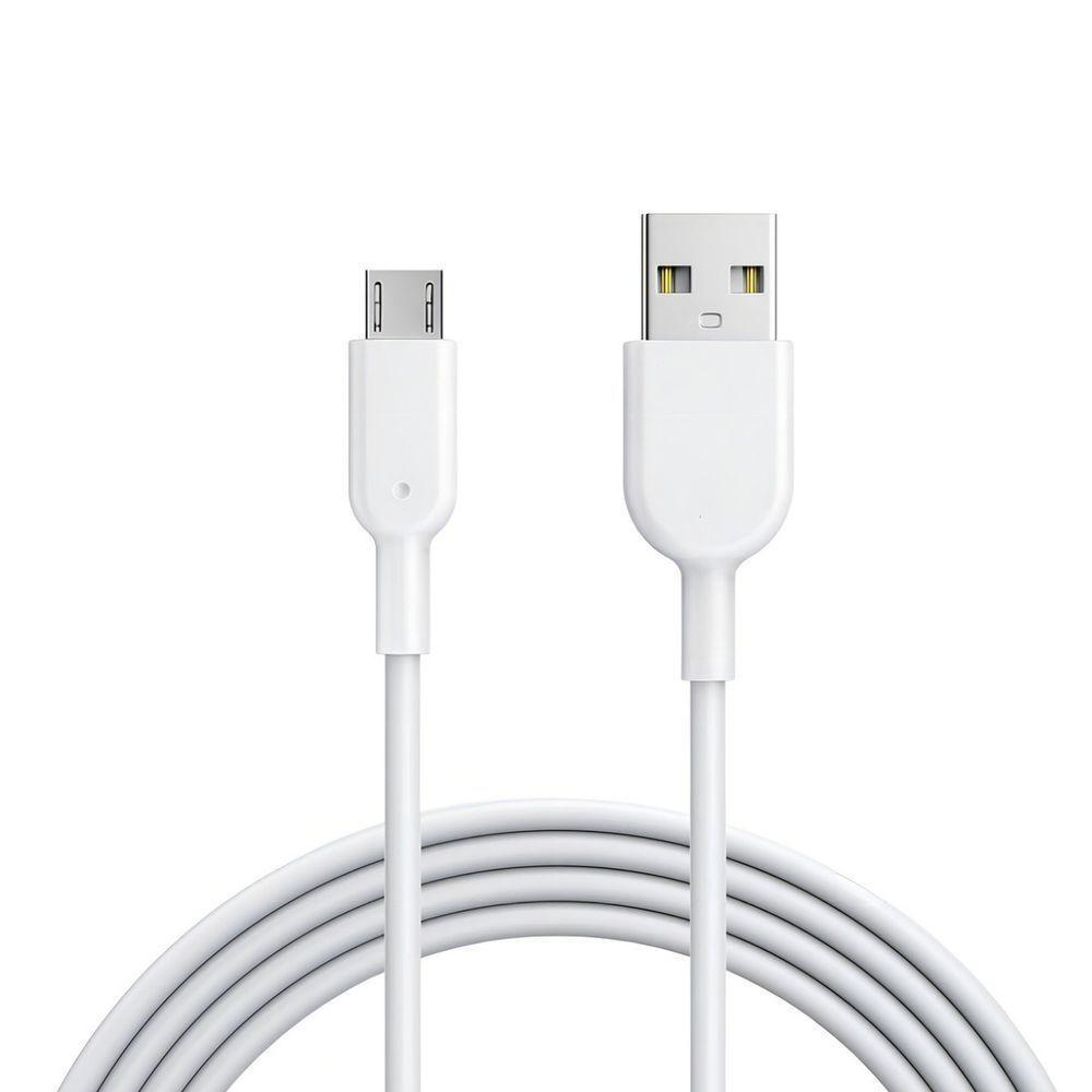 Cabo Usb Branco Reforçado 1m Premium Para Samsung A70 - 1