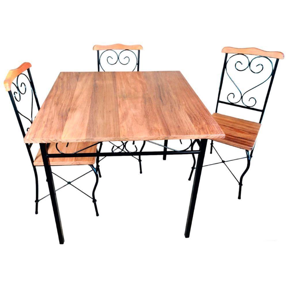 Mesa Jantar Bistrô 2 Lugares Tamanho 60x60cm - 3