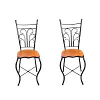 Conjunto De Jantar Industrial Rústico: Mesa Quadrada + 4 Cadeiras Compactas Tamanho 80x80cm - 2