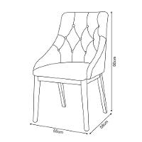 Kit 2 Cadeiras De Jantar Luxo Estofada Elisa Anatômica Capitonê Veludo Terracota Base Madeira Maciça - 5