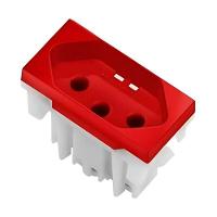 Modulo Tomada 2p+t 20a 220v Vermelho Iris Soprano - 1